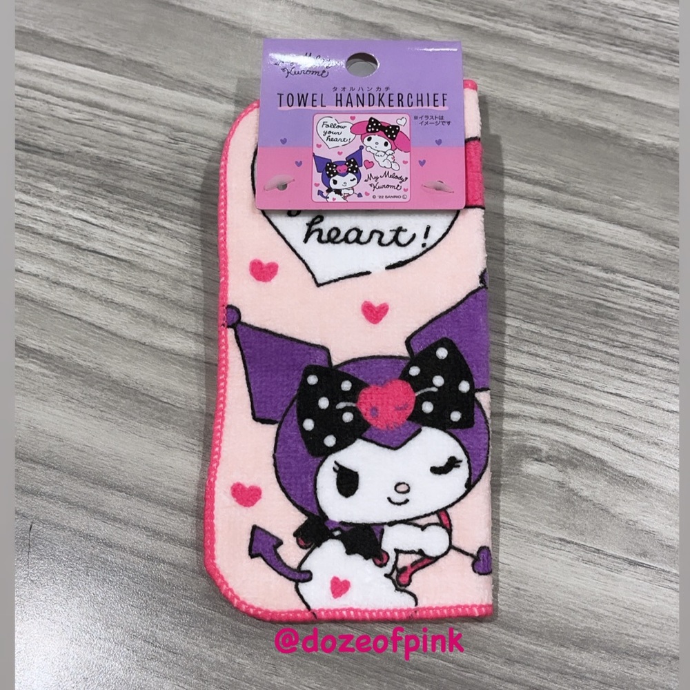 Sanrio My Melody x Kuromi  towel handkerchief